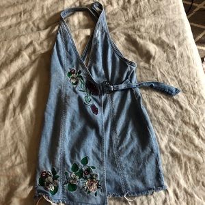 Denim Wrap Dress